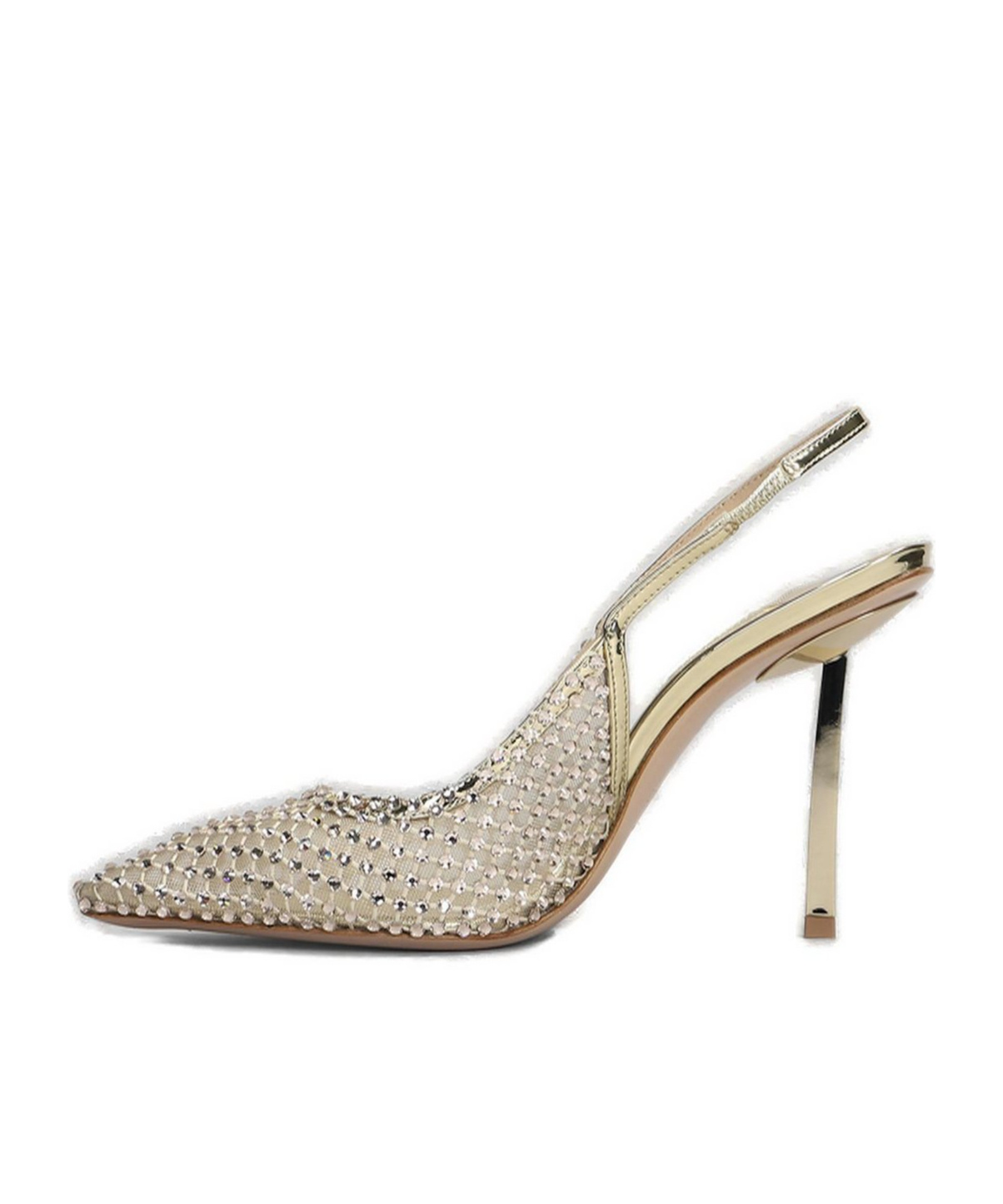 Le Silla Gilda Embellished Slingback Pumps In Silver