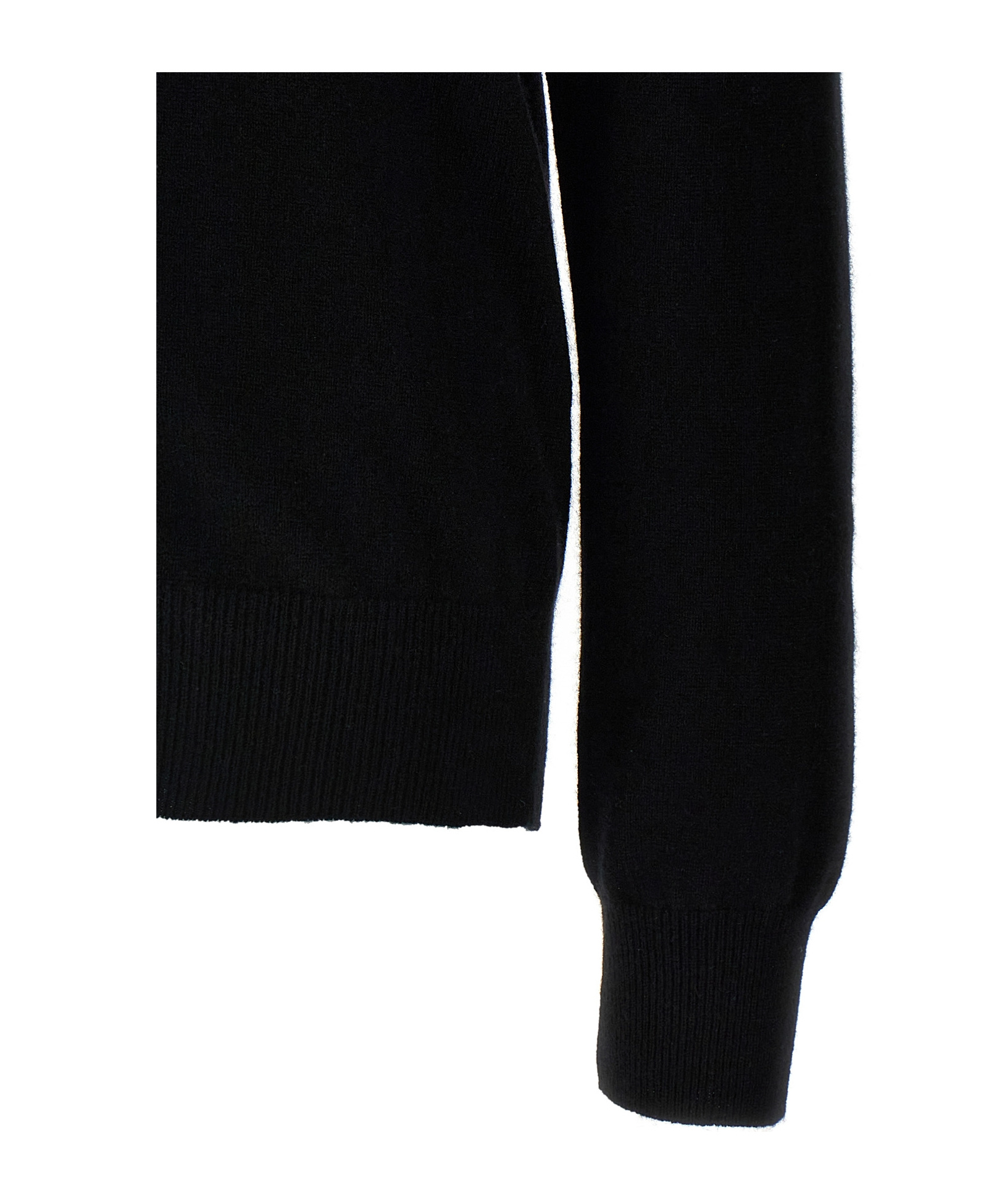 Comme Des Garçons Play Overlapping Heart Wool Cardigan In Black