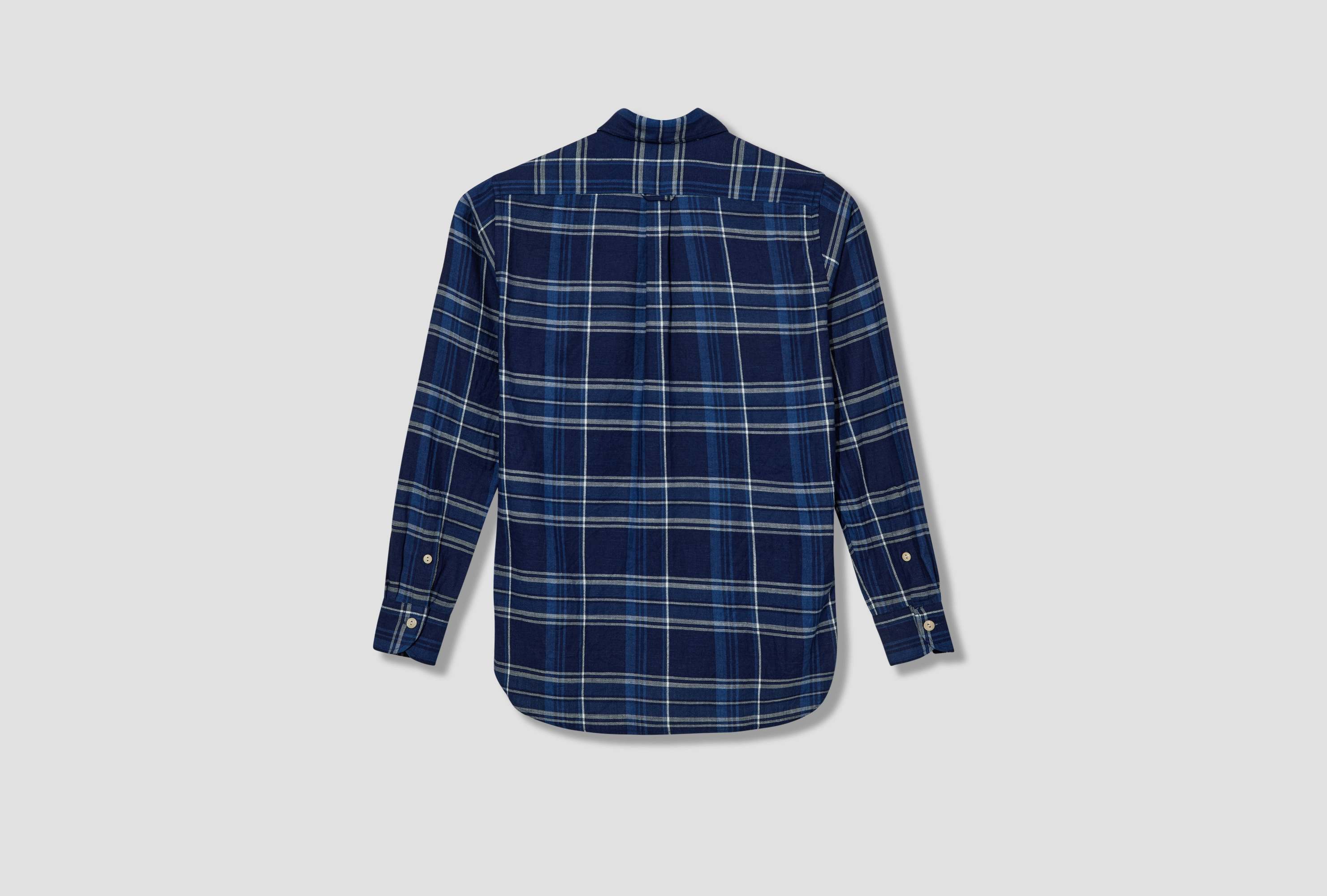 Drake's London Long Sleeve Shirt In Blue