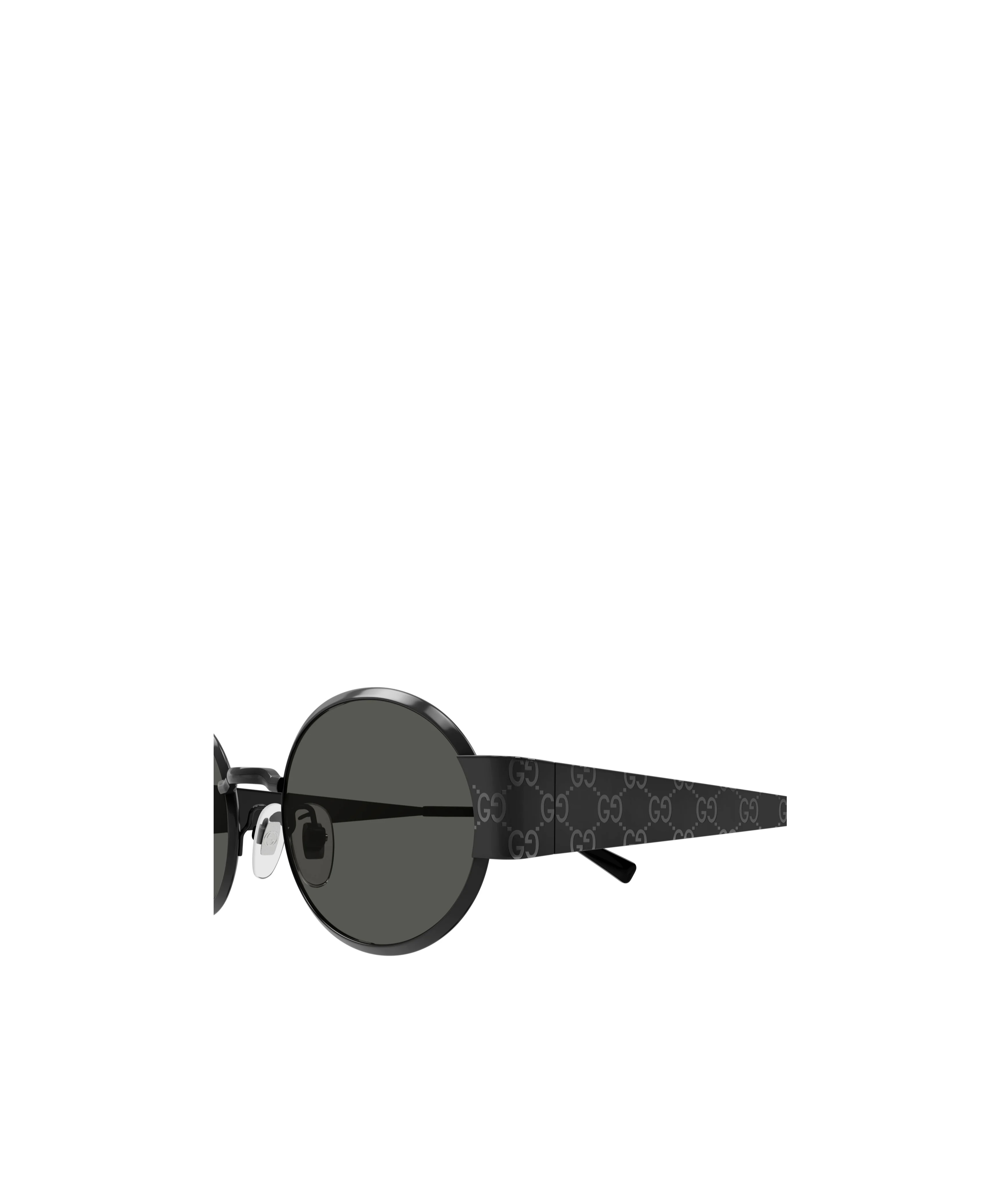 Gucci Round-frame Sunglasses In Ruthenium