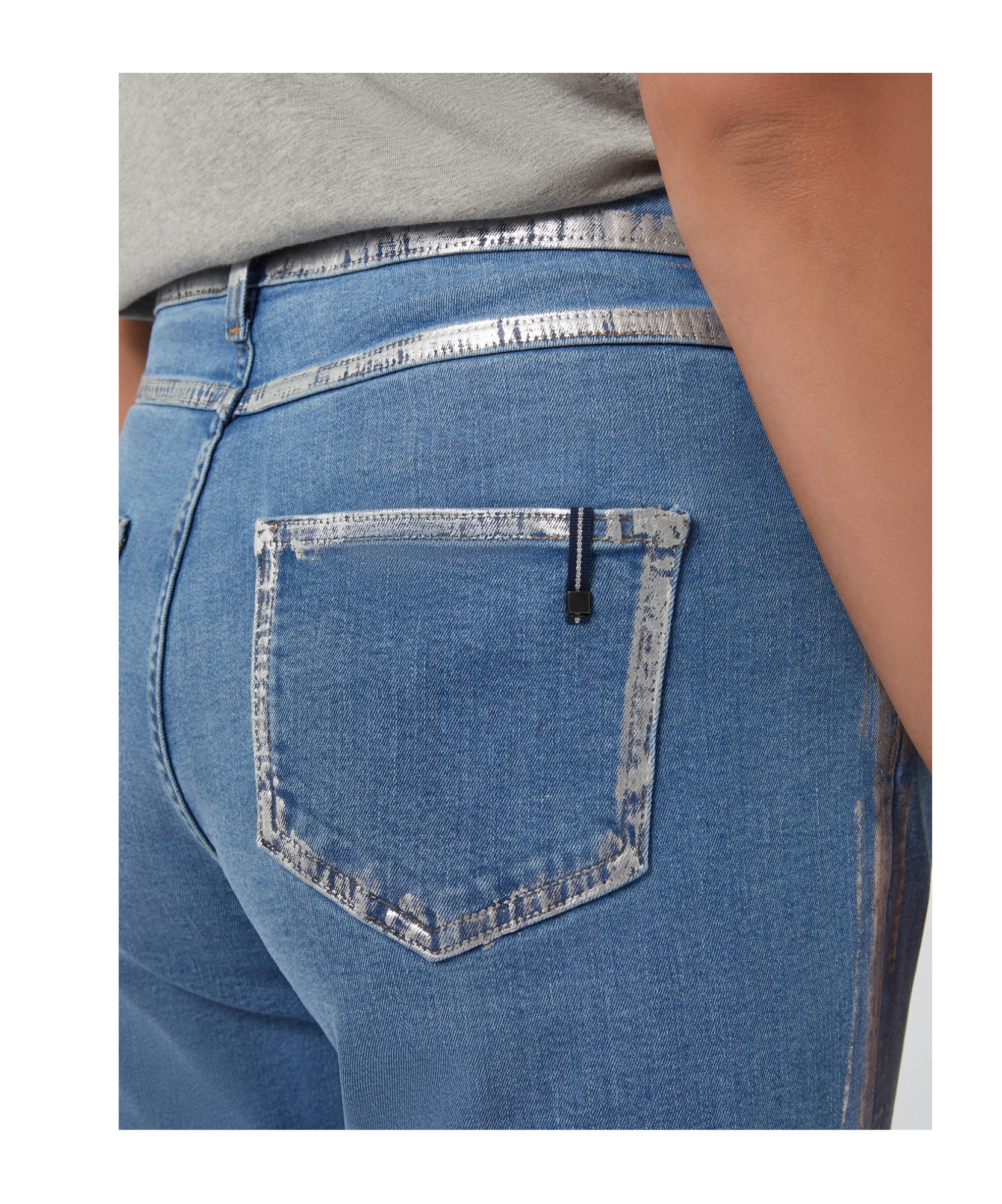 Shop Marina Rinaldi Flared Jeans In Blue
