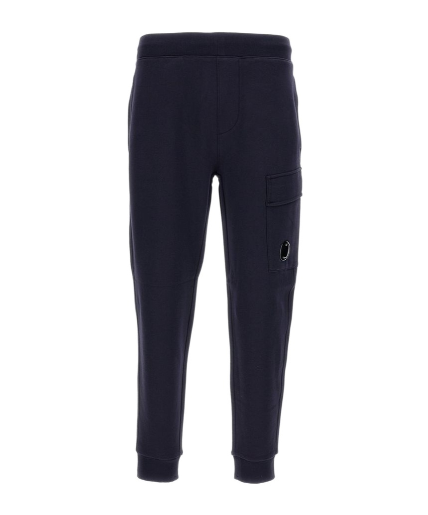 C.p. Company Lens-pocket Drawstring Track Pants In Black