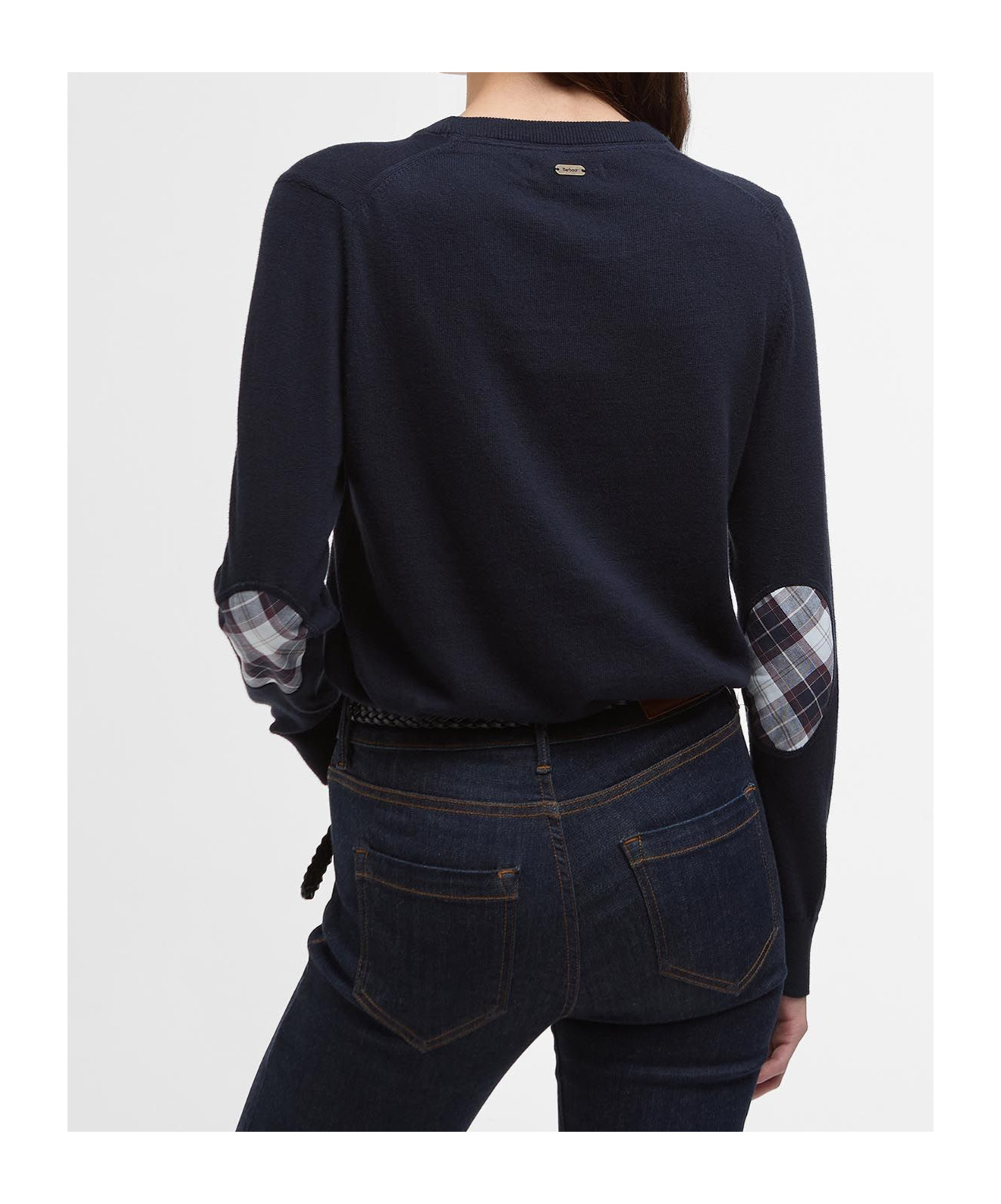 Barbour Lavender Knitted Jumper In Black