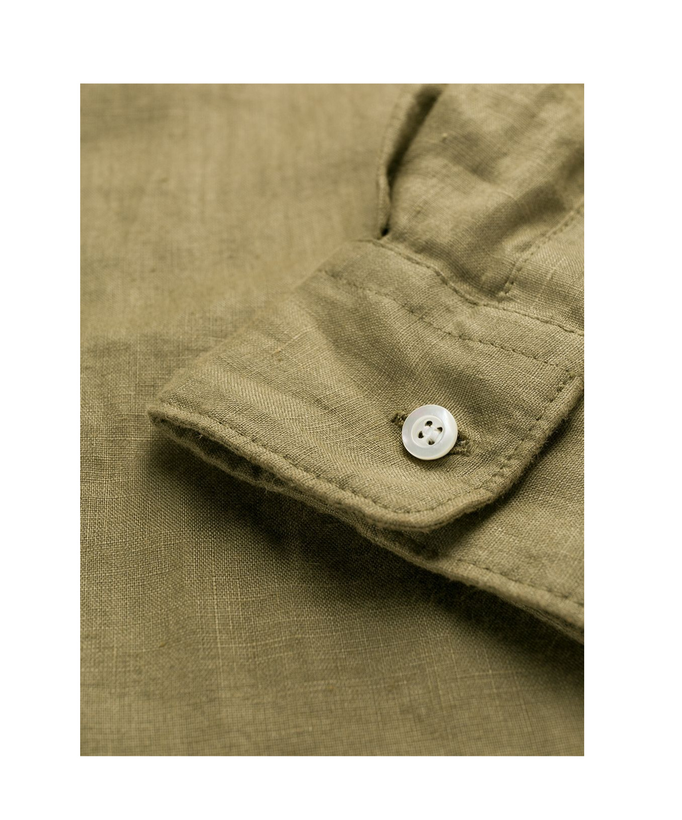 Shop Aspesi Long-sleeved Shirt In Green