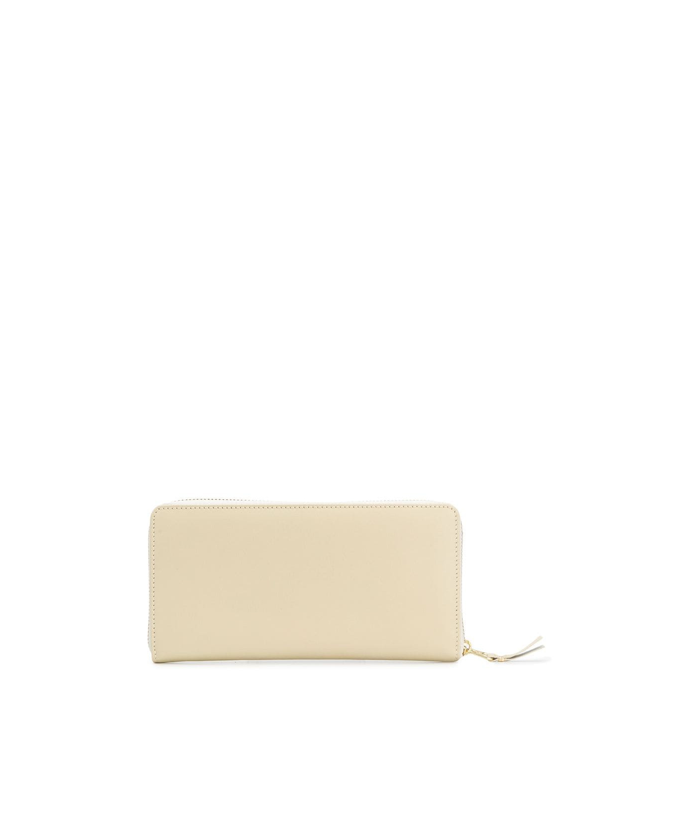 Comme Des Garçons Zipper Wallet In Brown