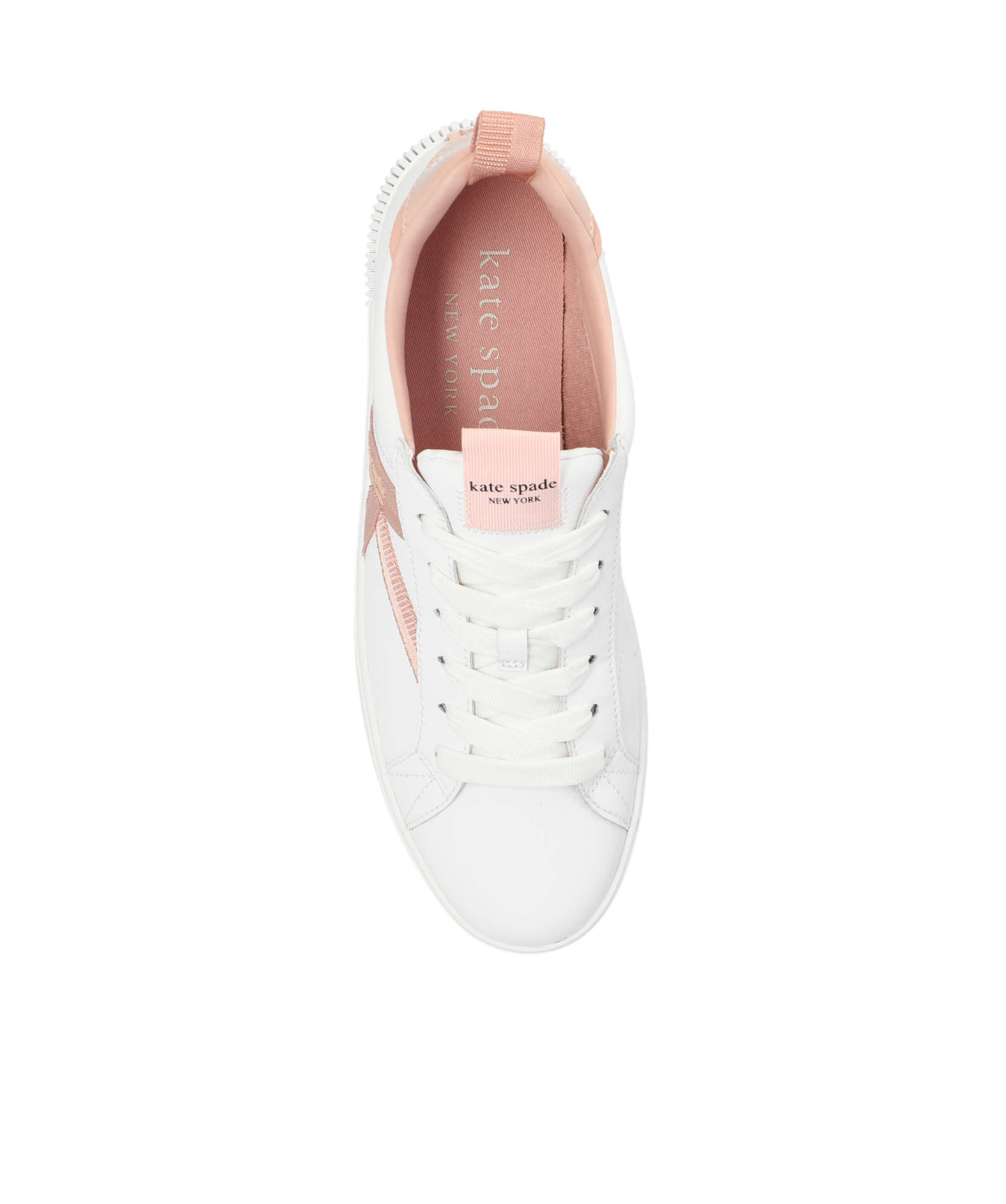 Kate Spade Round Toe Low-top Casual Shoes In White