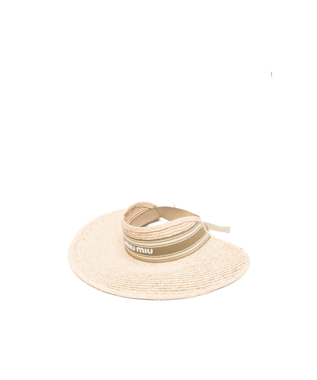 Miu Miu Logo-ribbon Visor Hat