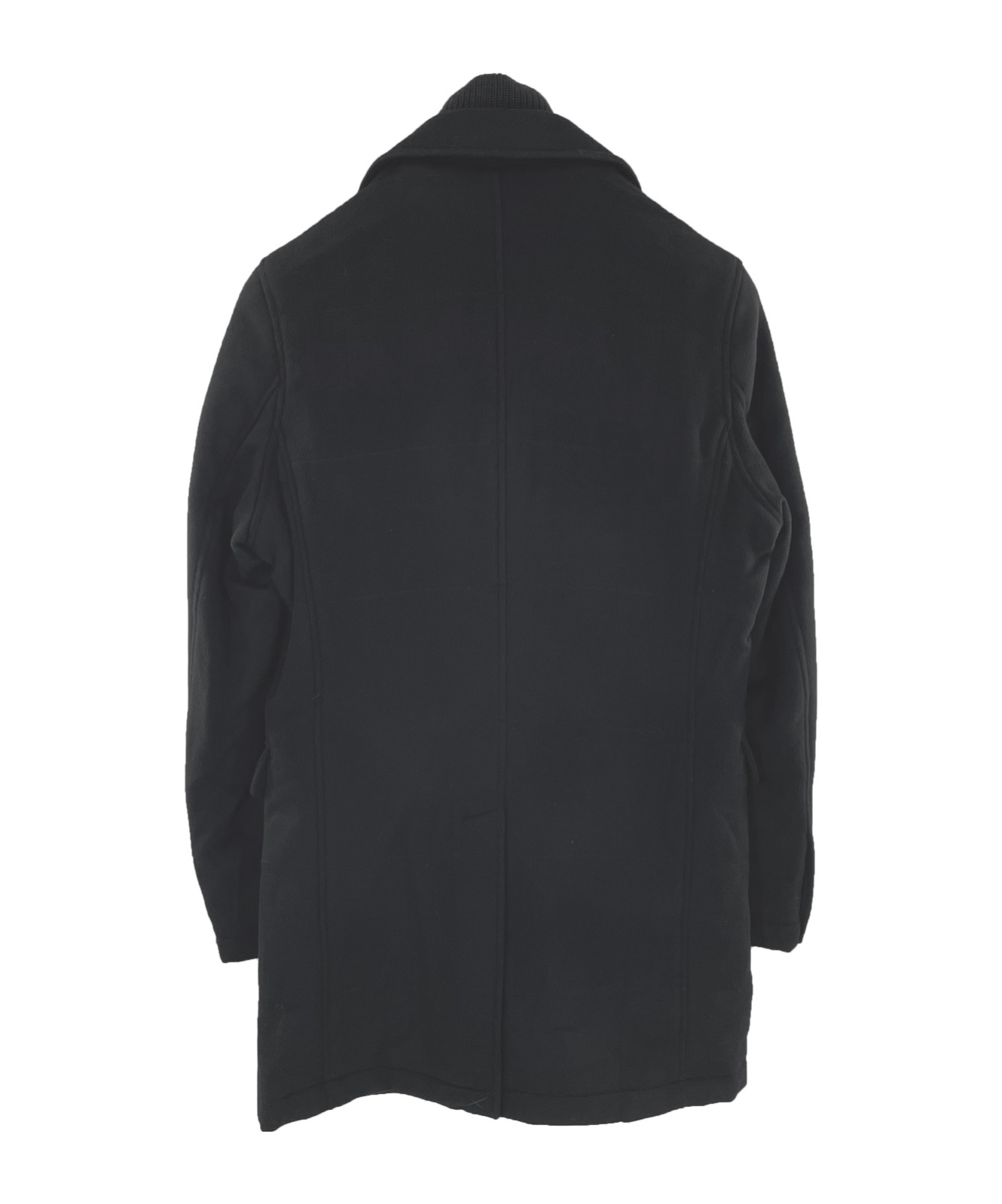 Karl Lagerfeld Lapel Long-sleeved Coat In Black