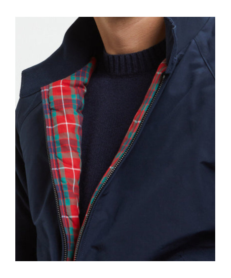 Baracuta Navy Classic G 9 Harrington Jacket In Black