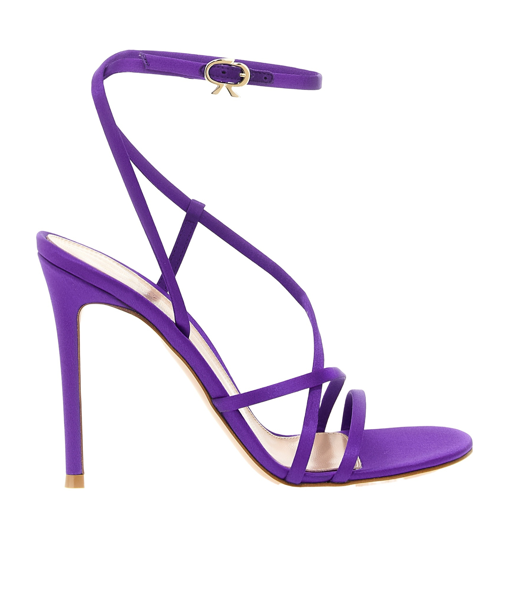 Gianvito Rossi Purple Ankle Strap Heels In Purple