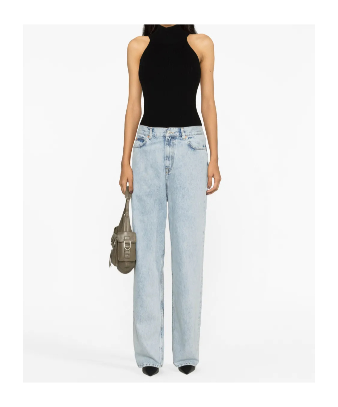 Shop Wardrobe.nyc Five-pocket Denim Trousers