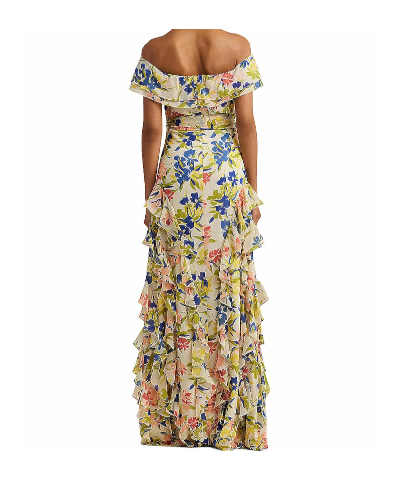 Polo Ralph Lauren Print Dress In Nude
