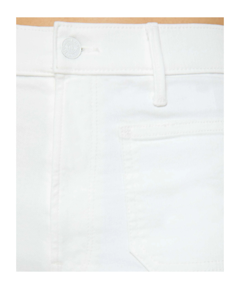 Mother Jeans The Dodger Sneak White In White