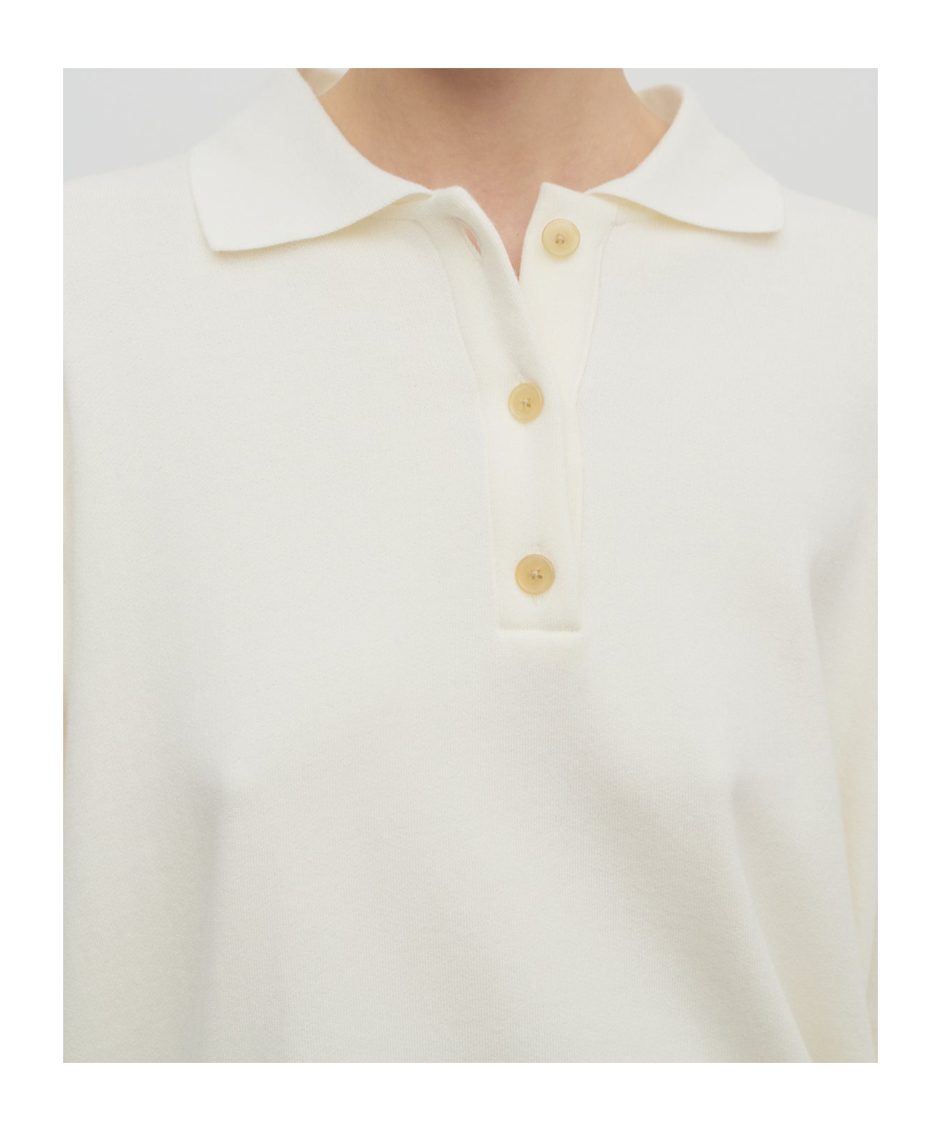 The Row Corzas Polo Top In Neutral