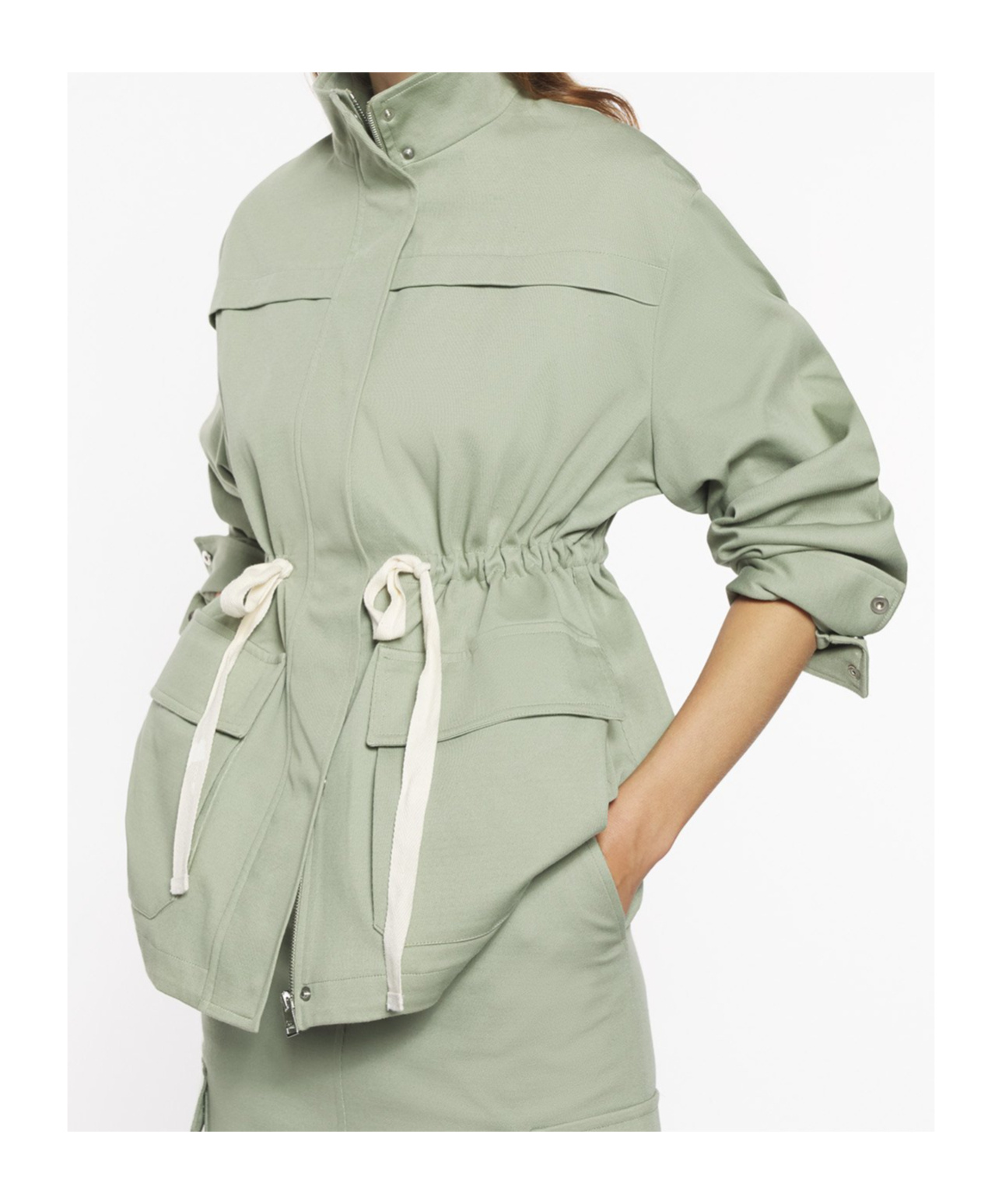 Maison Kitsuné Safari Jacket In Gray