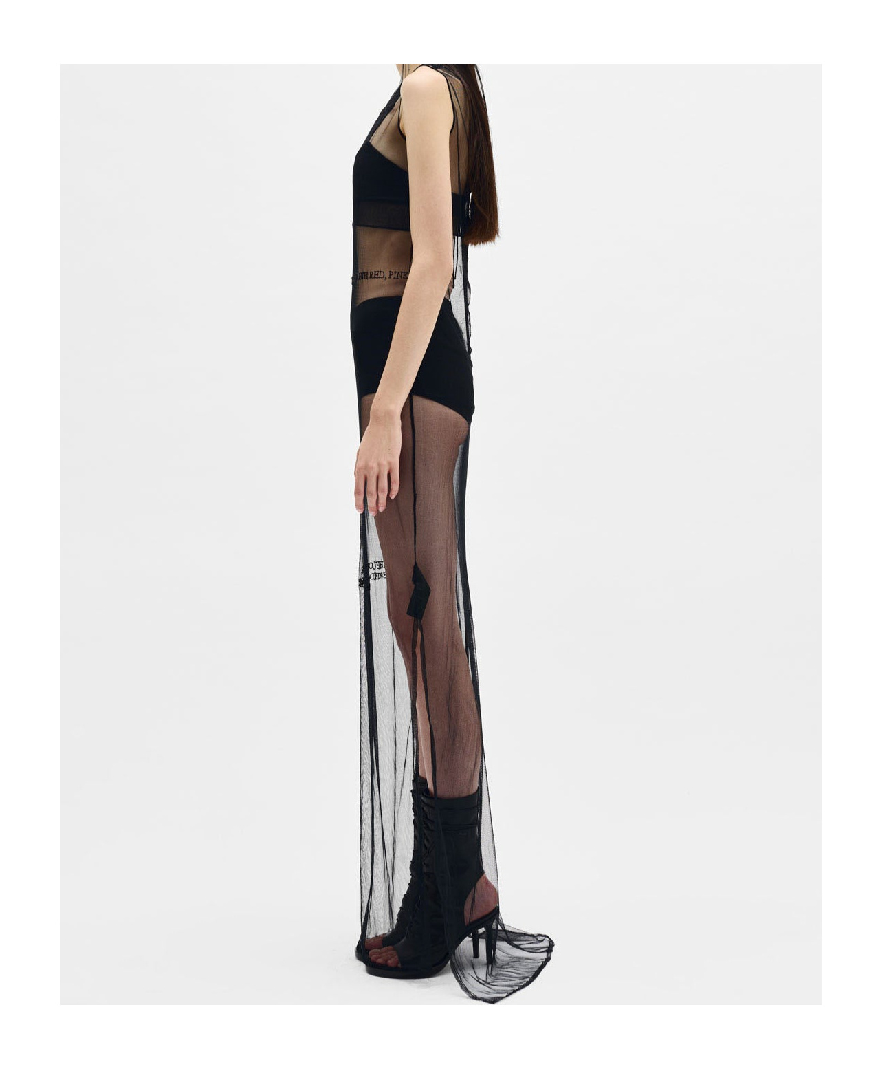 ANN DEMEULEMEESTER SEDA SLEEVELESS 'TILL THE END' TULLE DRESS