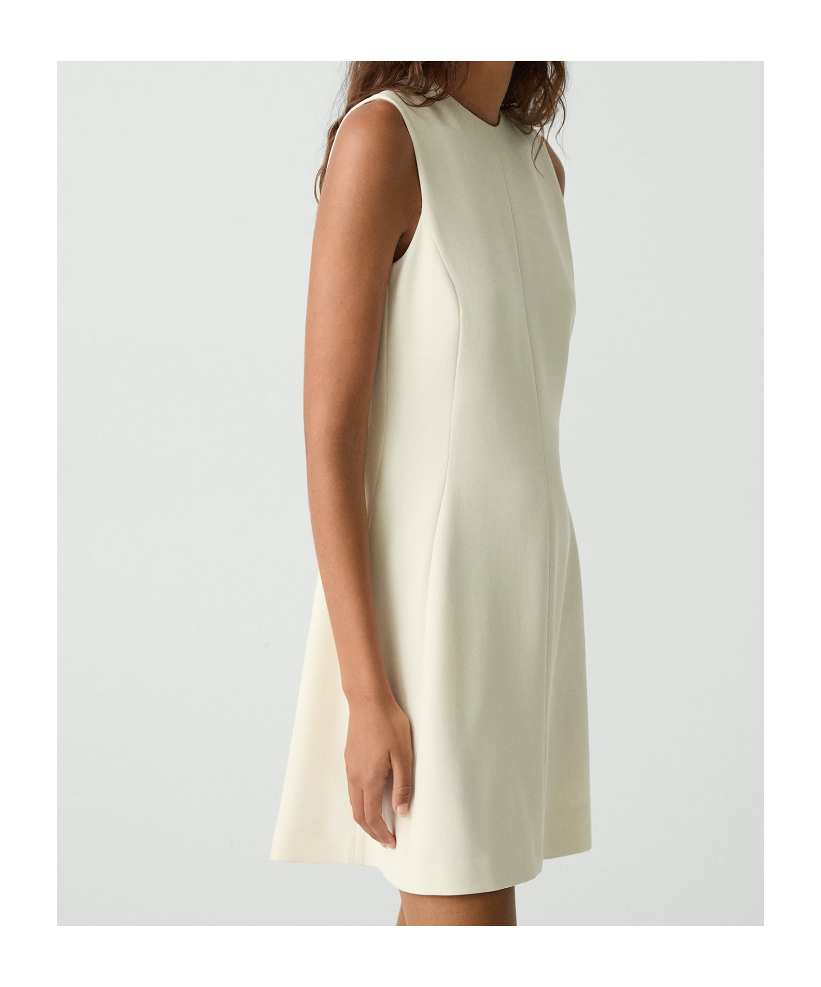 Theory Fit-and-flare Dress In Admiral Crepe In White