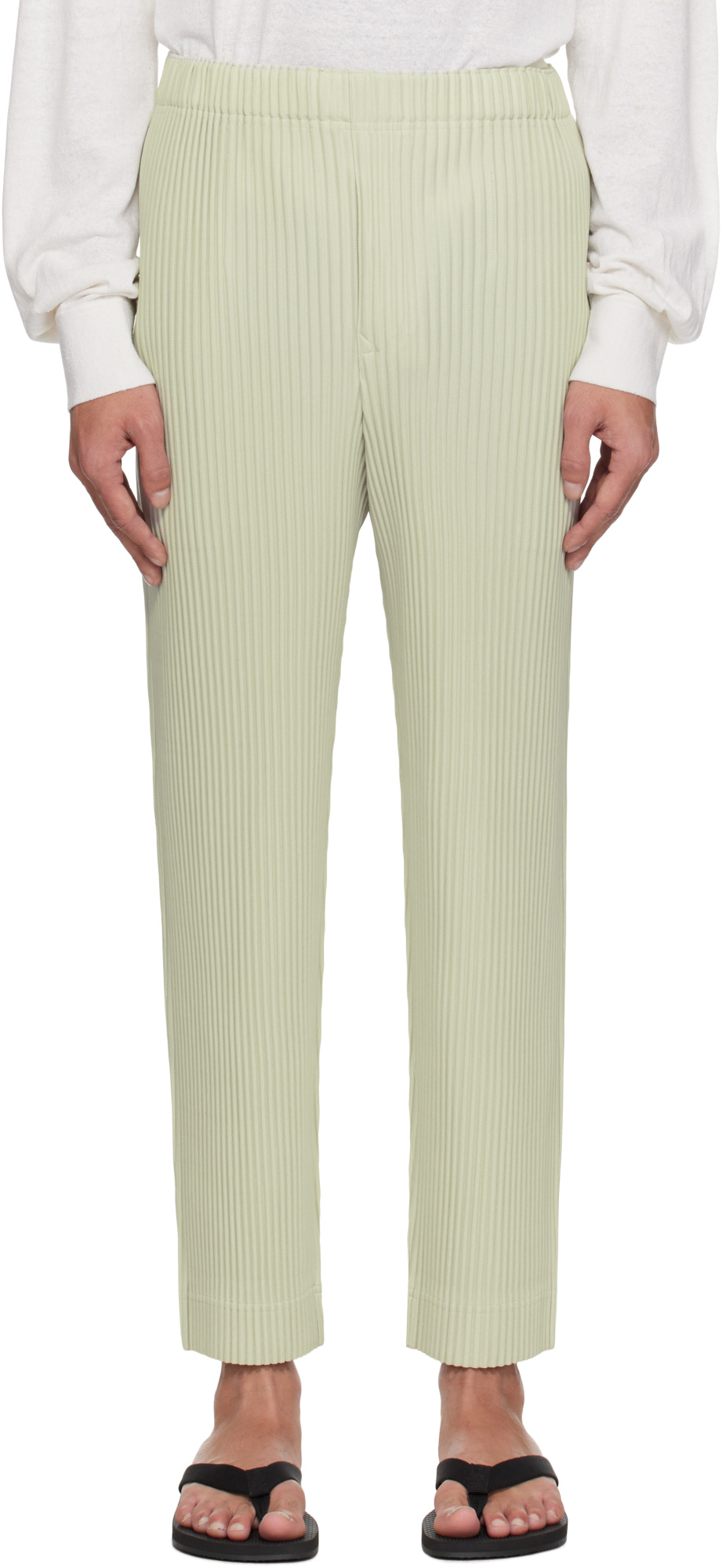 Issey Miyake Mc March Pants Green In Green