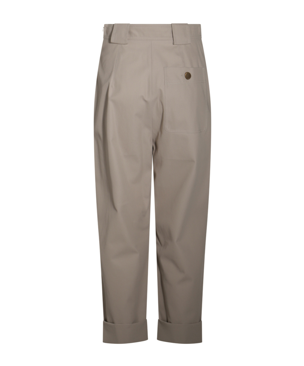 Max Mara Belt-loop Casual Pants In Nude