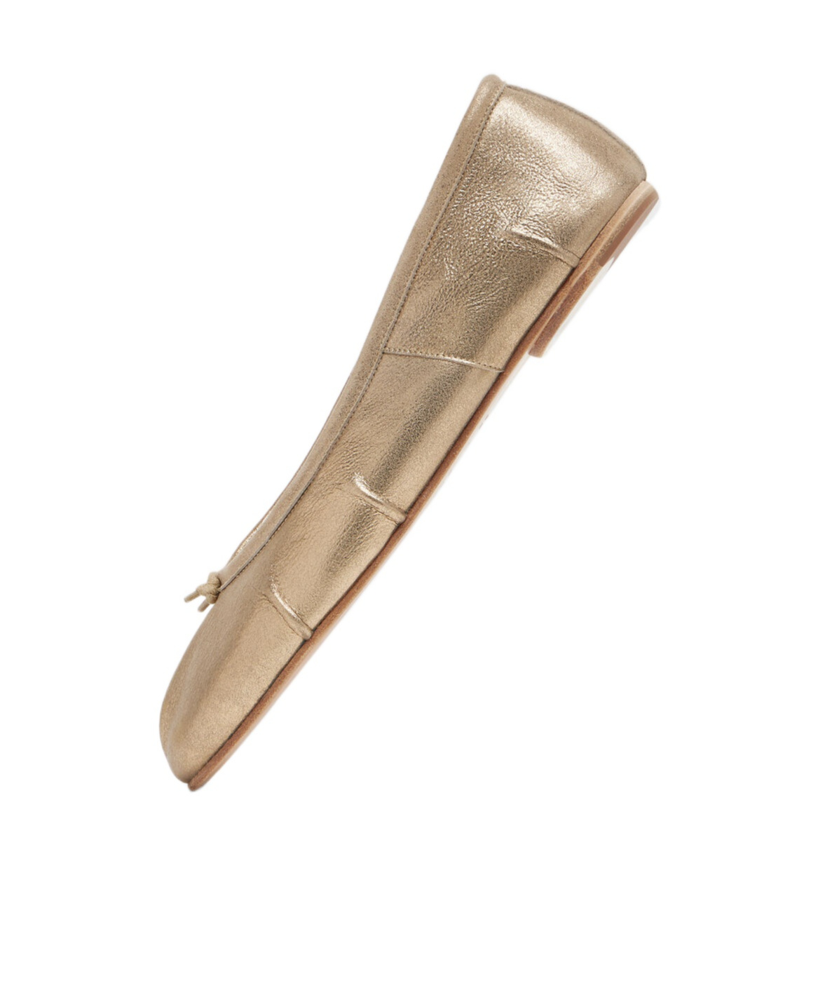 Maison Margiela Tabi Cut Ballerinas In Gold