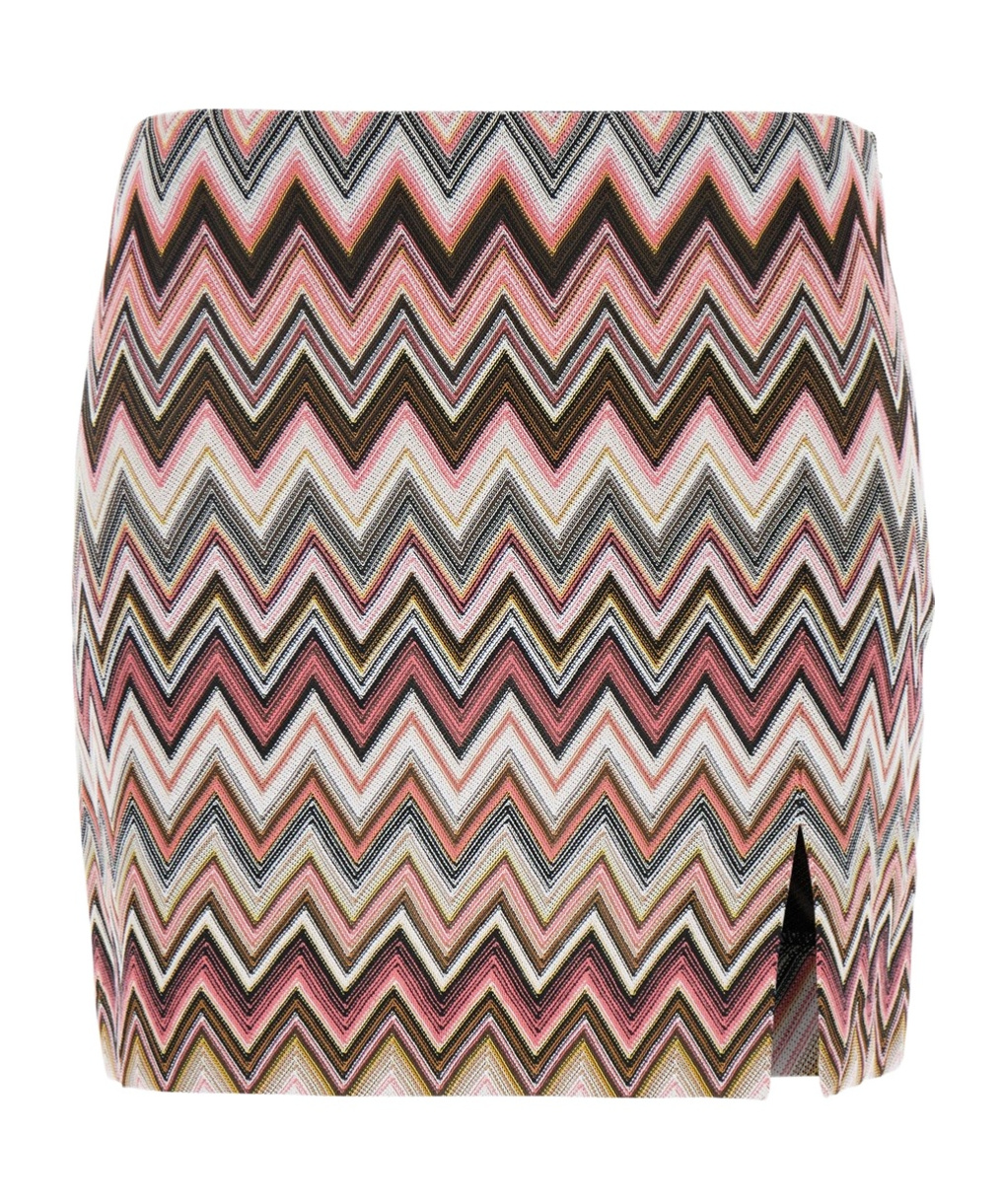Shop Missoni Zigzag Mini Skirt In Multicolor