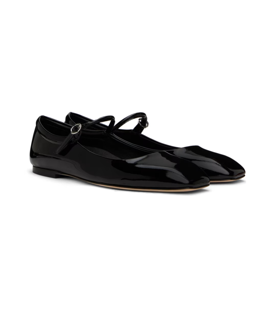 Aeyde Maryjane Leather Ballerina Shoes In Black