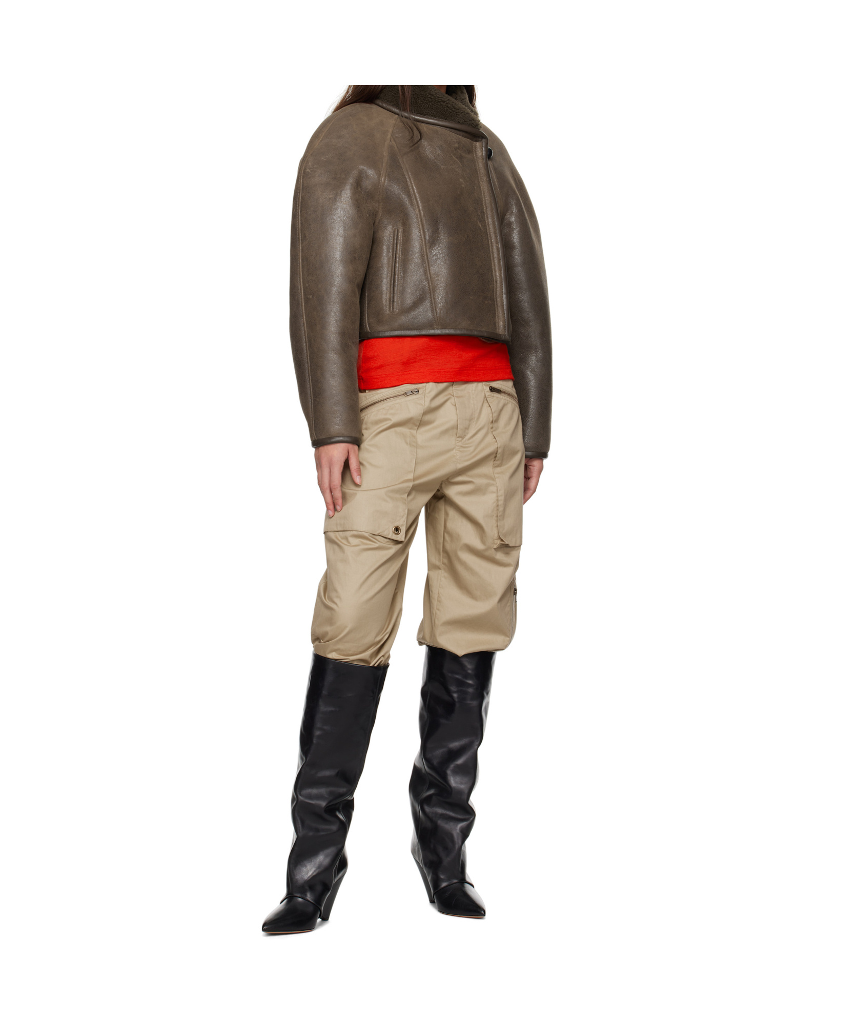 Isabel Marant Long-sleeved Jacket In Brown