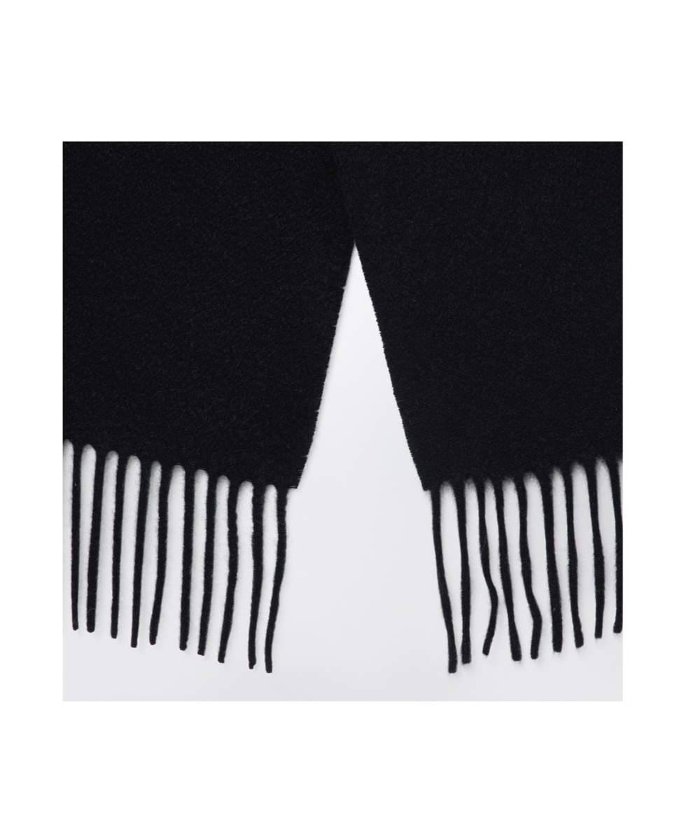 Destin Surl Fringed Scarf In Black