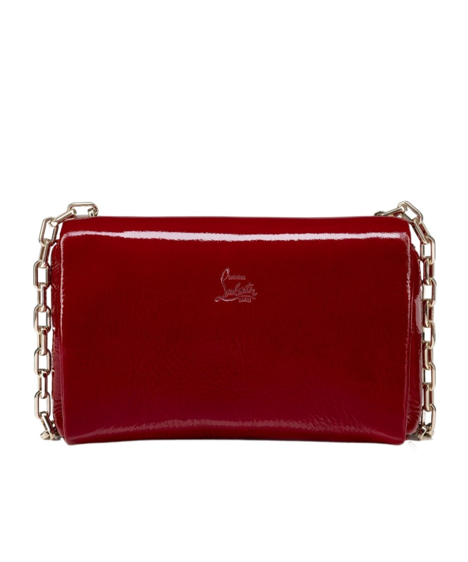 Shop Christian Louboutin Louibi54 Clutch Bag In Red