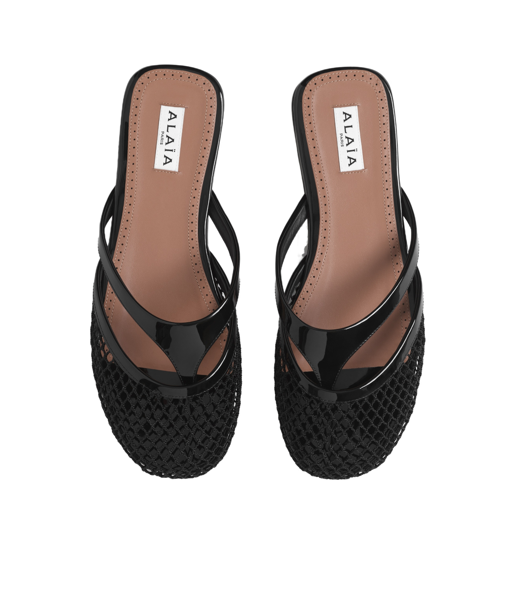 Shop Alaïa Infradito Mules In Black