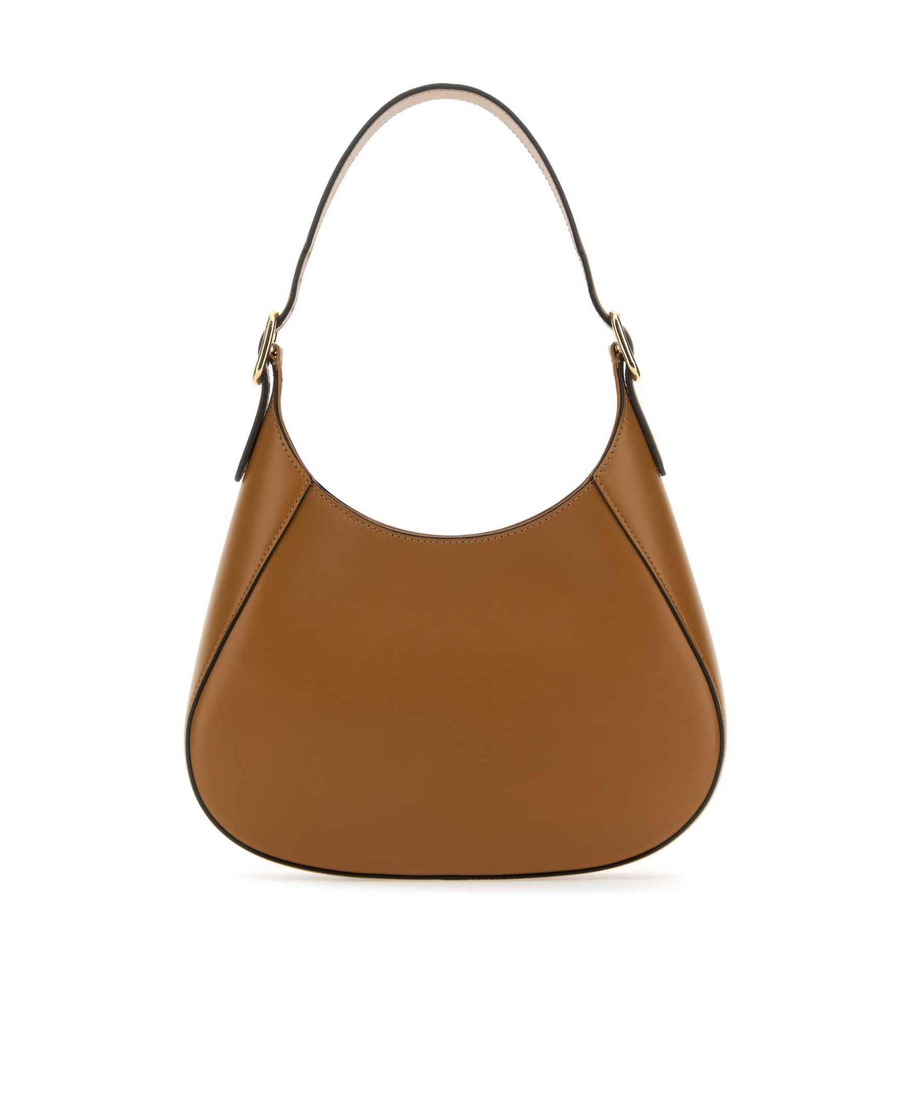 Prada City Leather Shoulder Bag In Brown