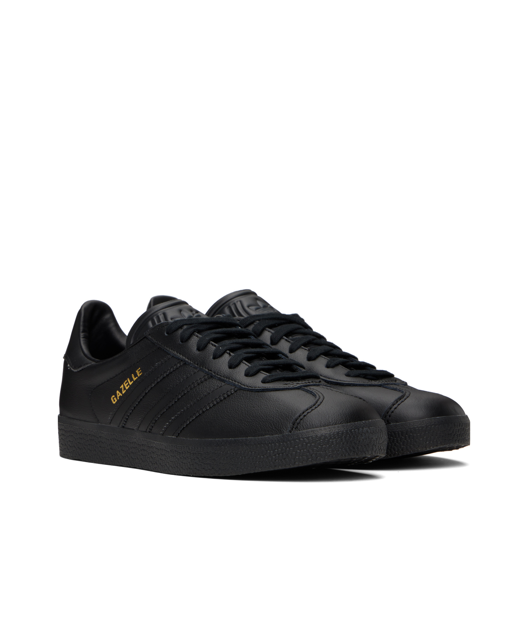 Adidas Originals Black Gazelle Sneakers In Black