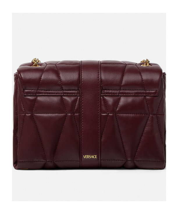 Versace Medusa Chain-linked Shoulder Bag In Brown