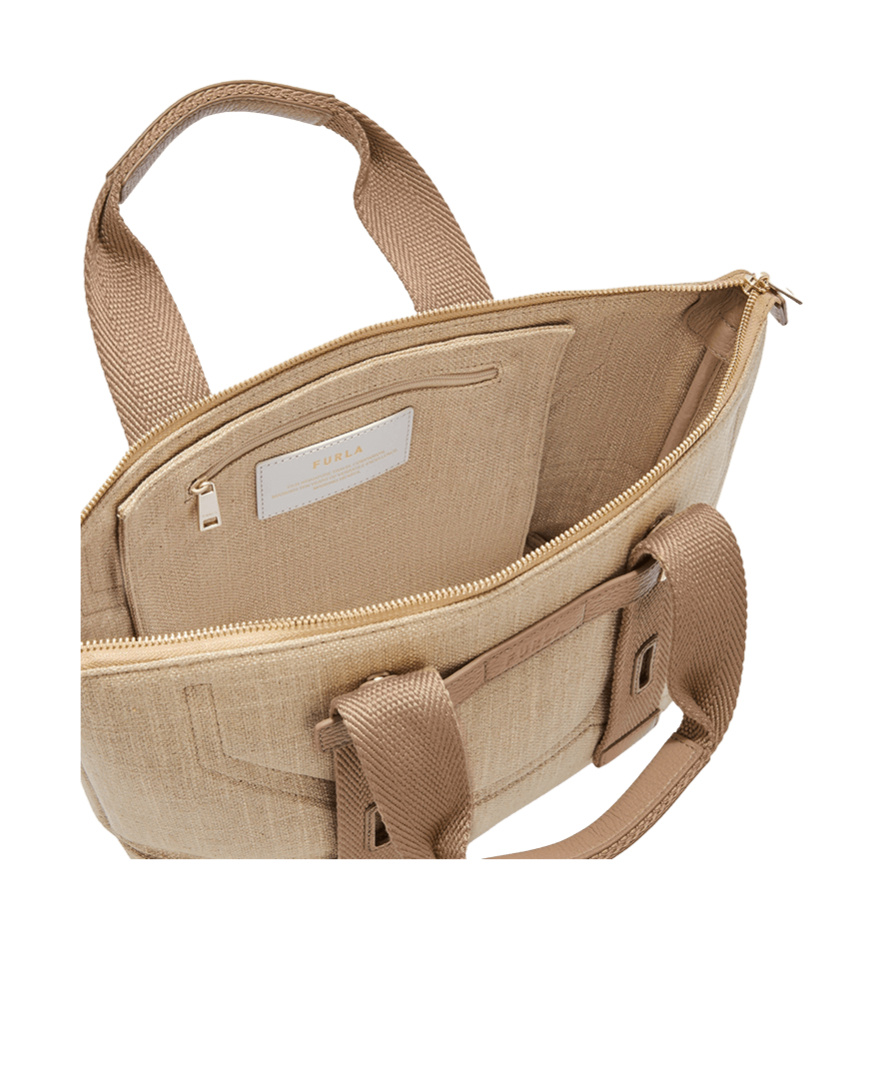 Furla Giove Edra M Tote Bag In Nude