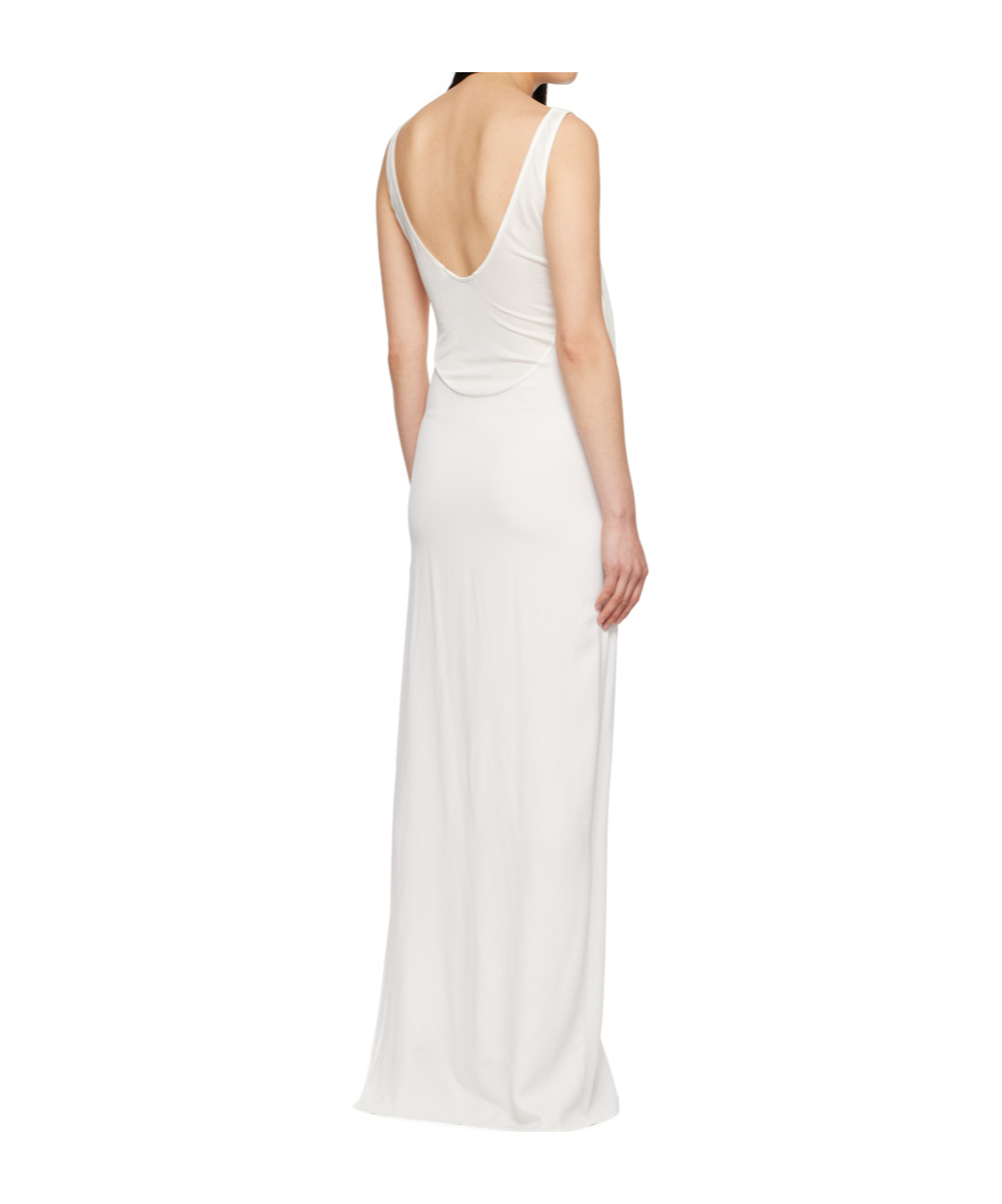 Christopher Esber White Fusion Arced Maxi Dress In Multi