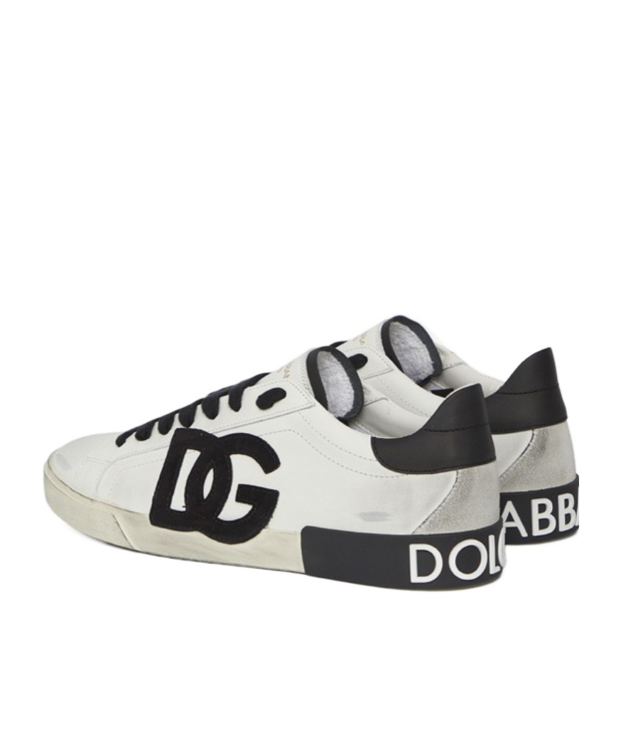DOLCE & GABBANA DOLCE  GABBANA PORTOFINO LOGO EMBOSSED SNEAKERS
