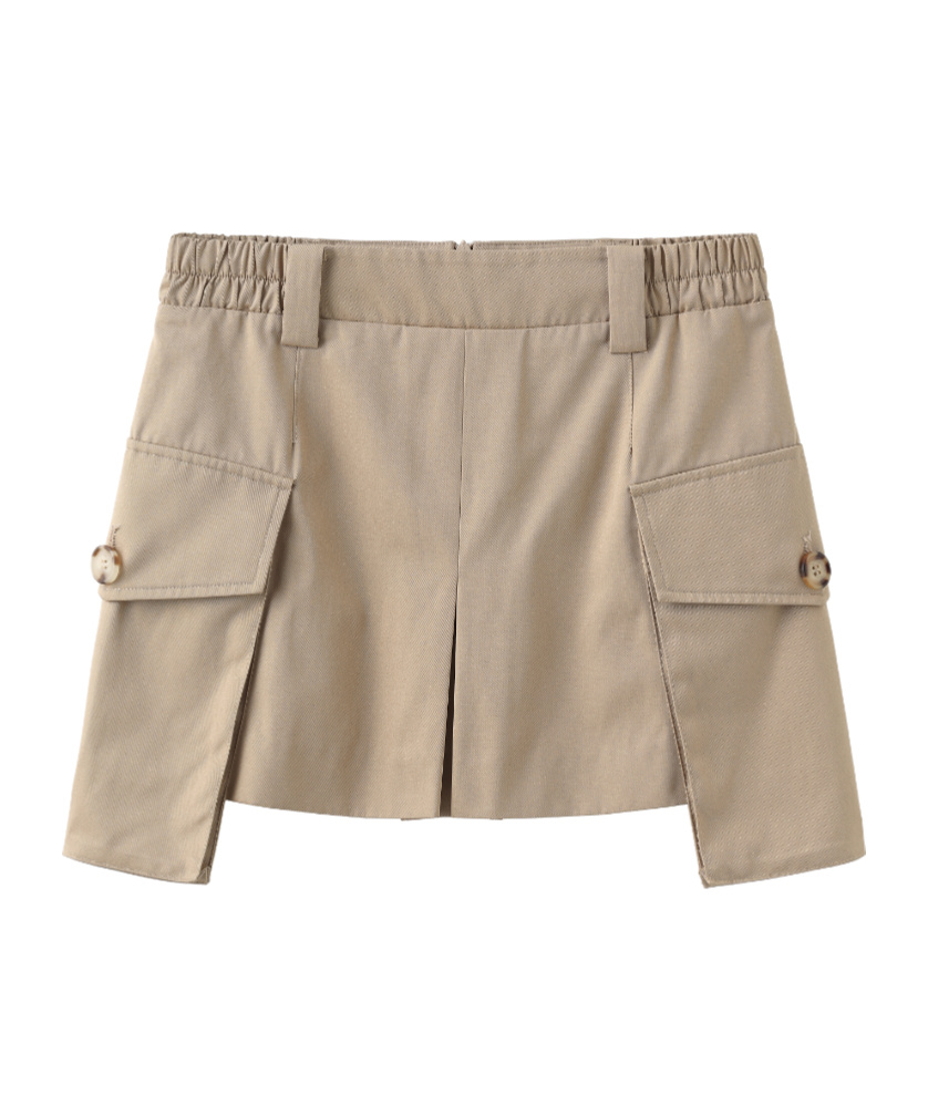 Marissa Chiara Belt Loop Skirt In Brown