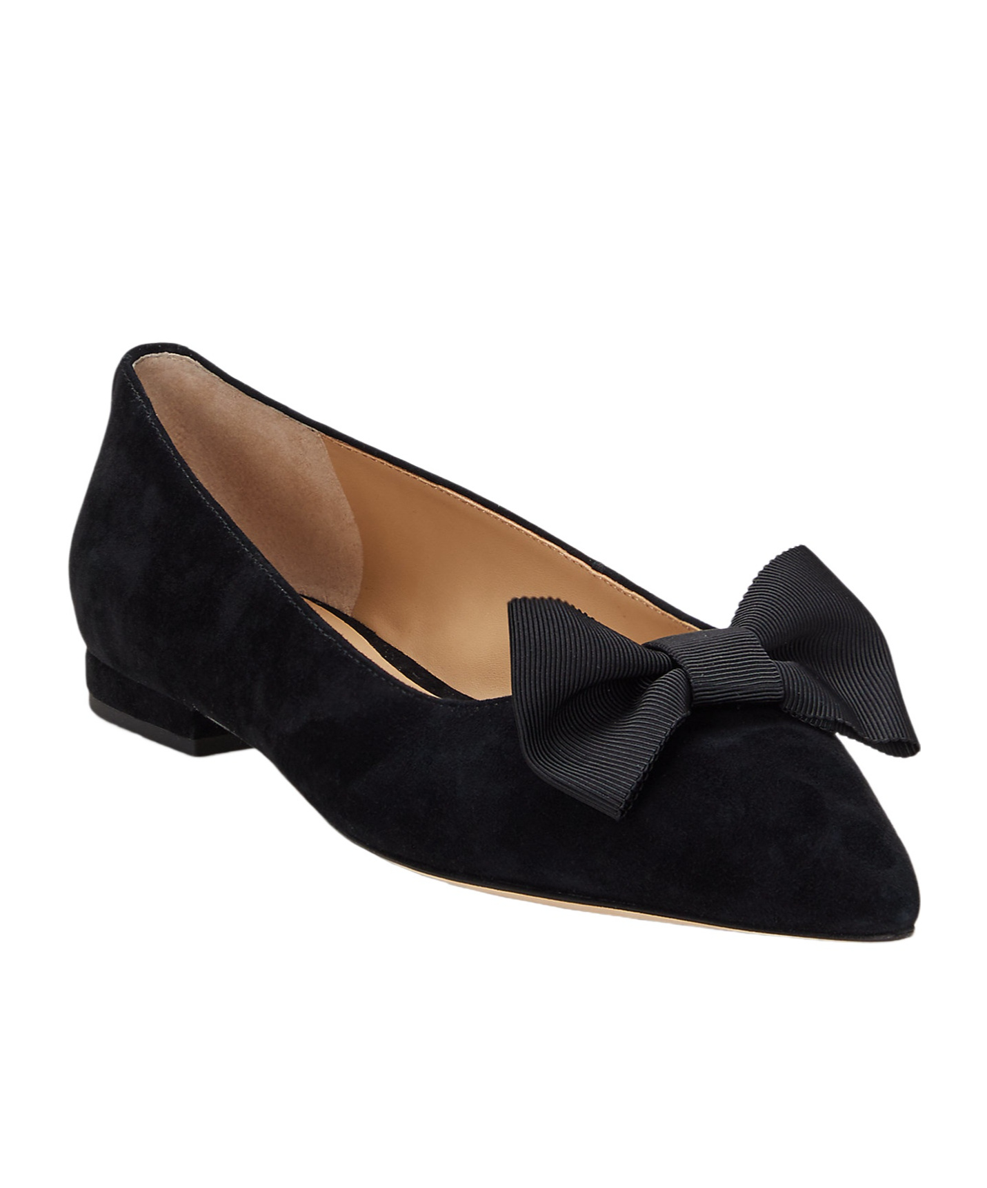 Polo Ralph Lauren Pointed Ballet Shoes In Black