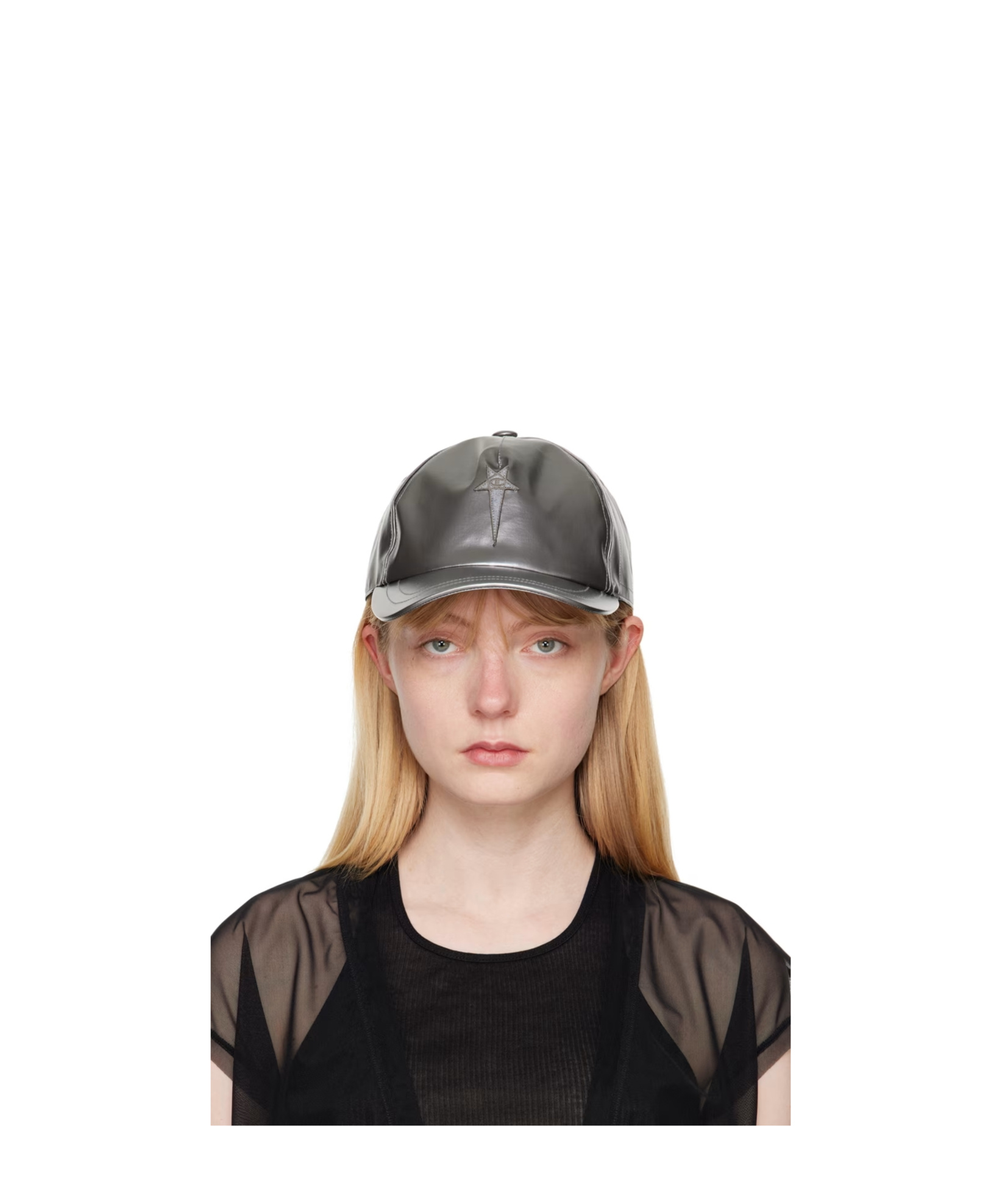 Rick Owens X Champion Baseball Cap In Silver