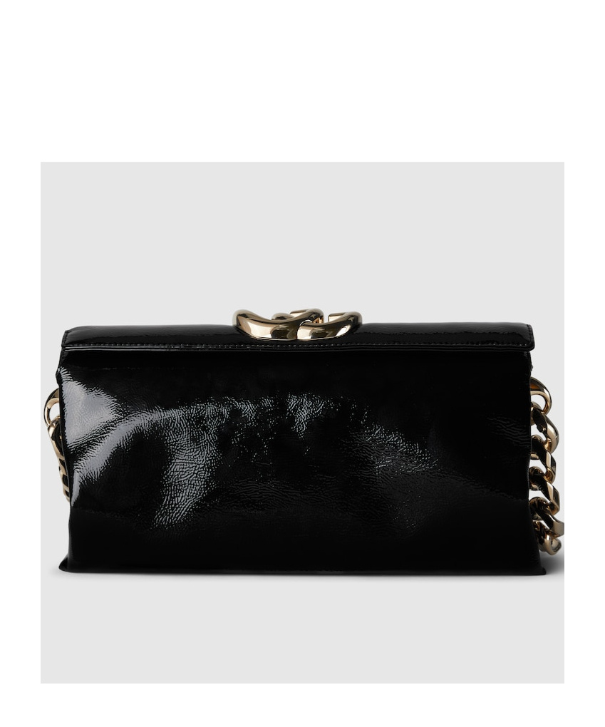 Gucci Small Double G Shoulder Bag In Black