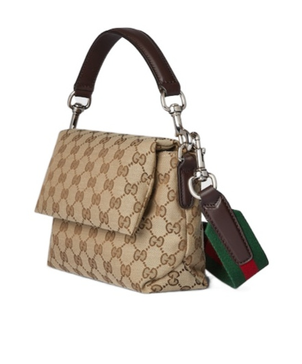 Gucci Ribbon Small Gg Cross-body Bag In Nude