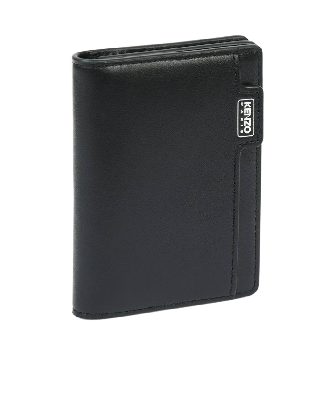Kenzo ' Tab' Card Holder In Leather In Black