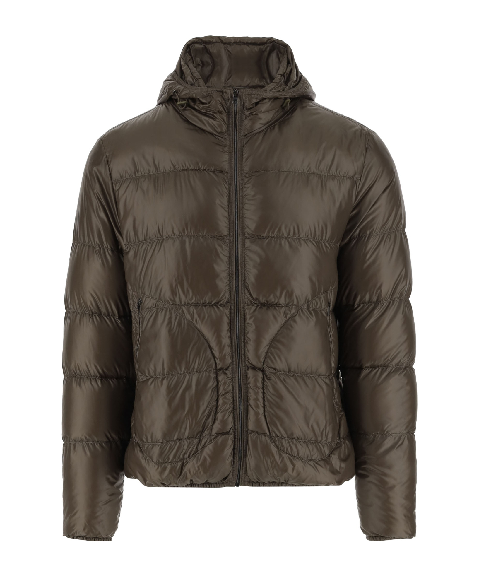 Herno Nylon Padded Down Jacket In Brown