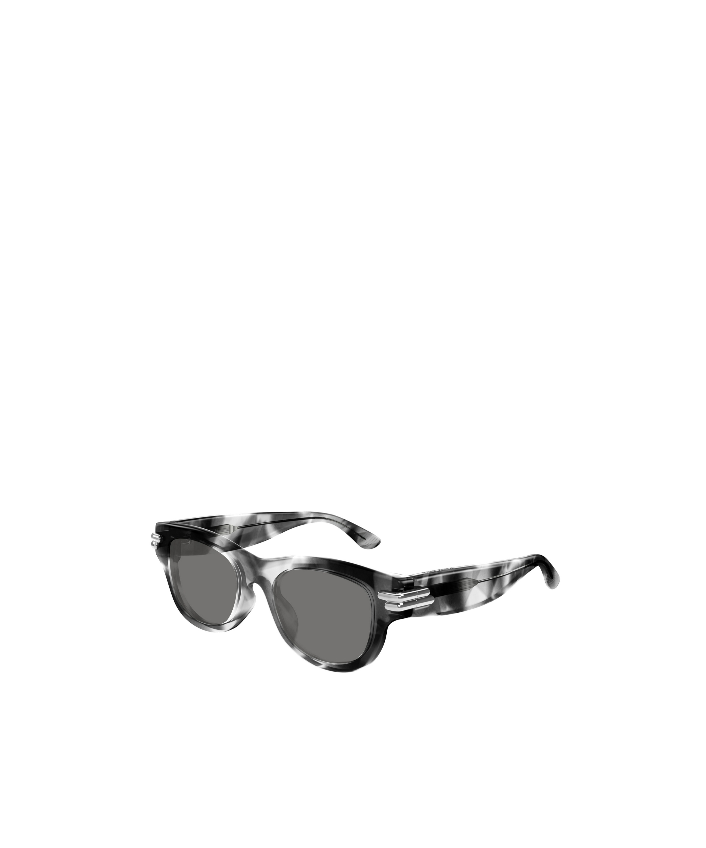 Bottega Veneta Logo Sunglasses In Gray