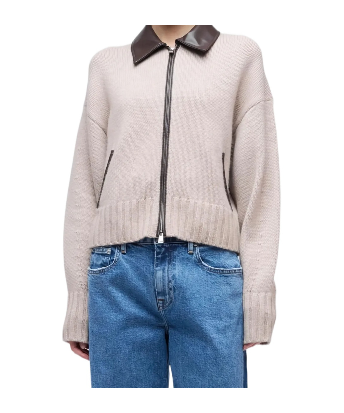 Simkhai High-collar Wool Jacket In Multi