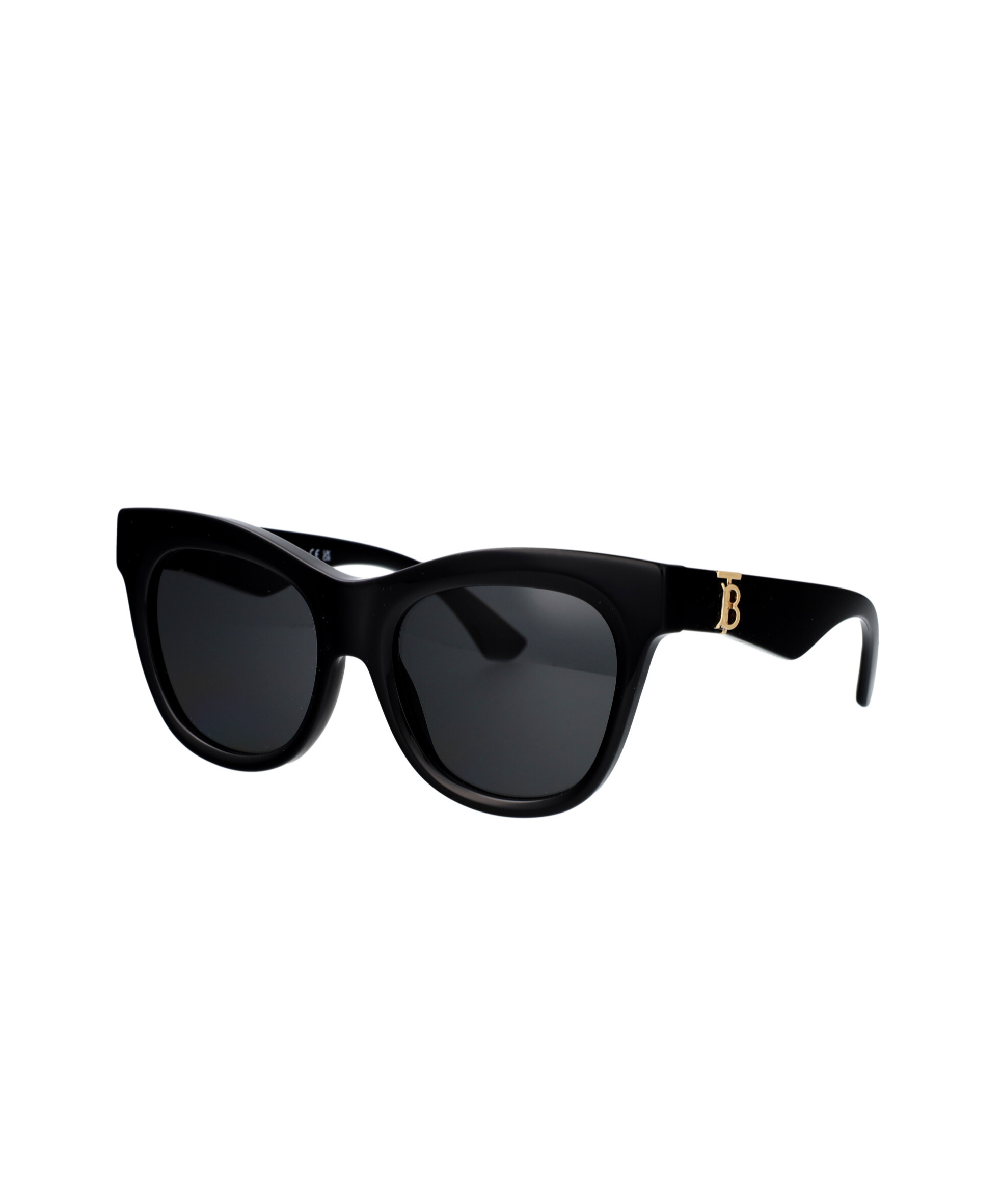 Burberry Womens Black Be4432u Round-frame Acetate Sunglasses In Black