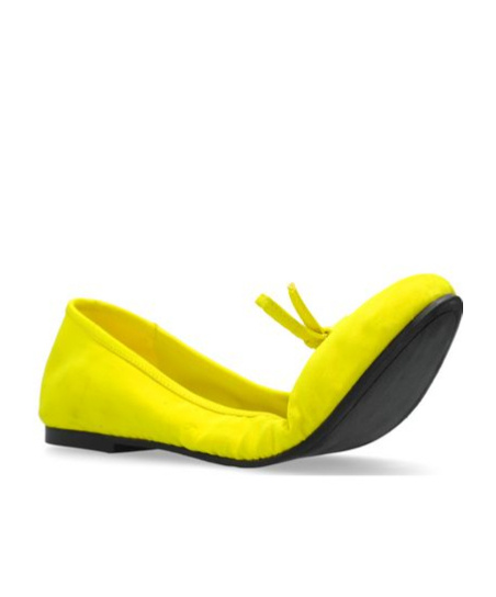 Balenciaga Shoe Clutch - - Satin - Black In Yellow