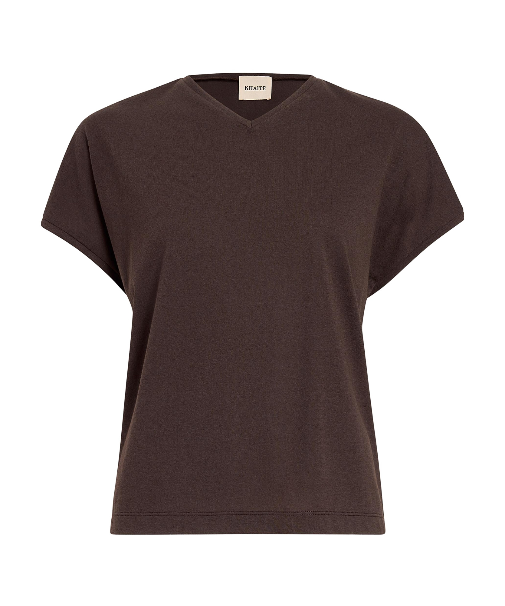Khaite Devra Cotton-blend Jersey T-shirt In Black