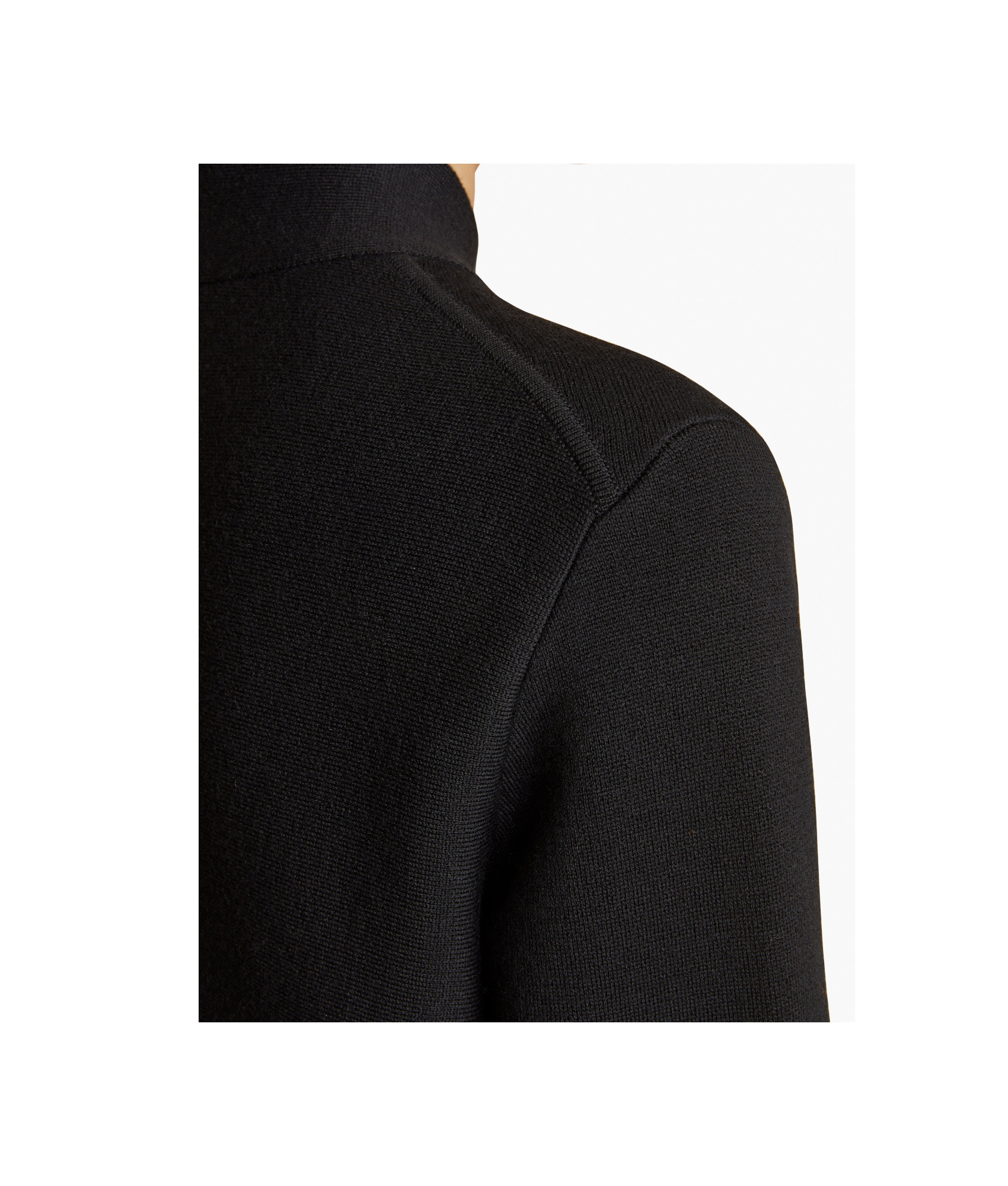 Khaite Calliope Mock Neck Wool-blend Top In Black
