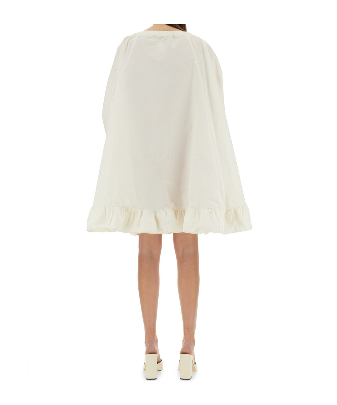 Patou Women's Ruffle Hem Dress In White